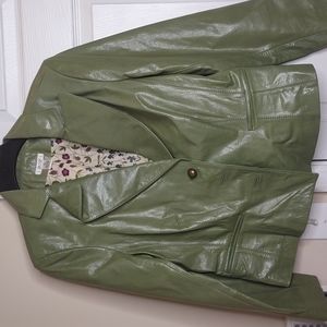 It's the 💚 for me Leather Jacket